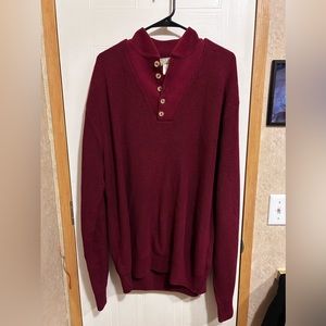 Men’s L.L. Bean quarter button sweater size xl